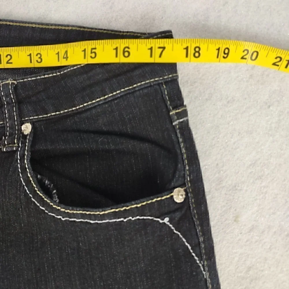 DKIN Women's Black Cotton Blend Jeans Size 18W - Picture 6 of 10